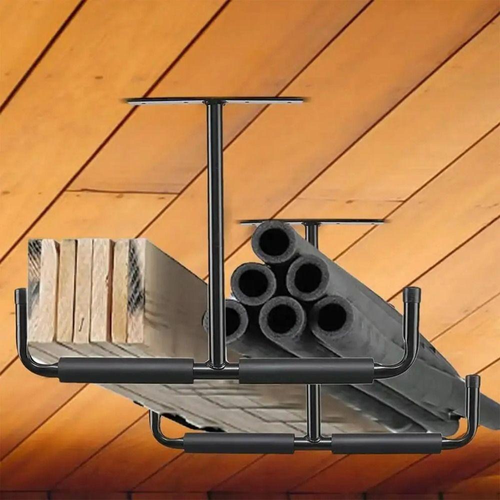 Wall Mounted T-Shaped Storage Rack Space Saving Heavy Duty Hanger  Garden Tools Storage