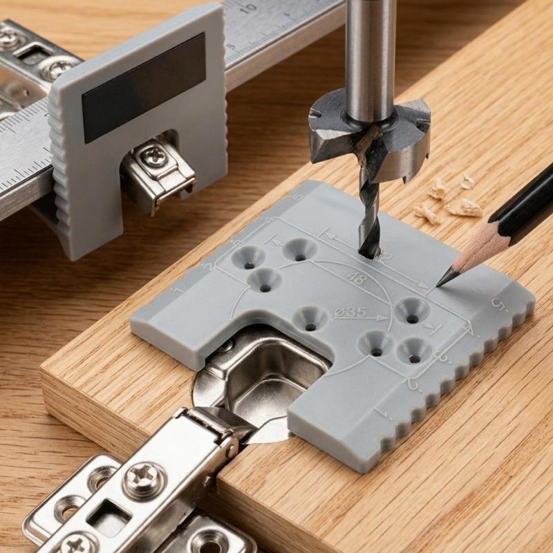 Quick Installation Aid Point Fixed Plates Hinge Installation Positioning Magnetic Woodworking for Cabinet Door Panel Hinges Tool
