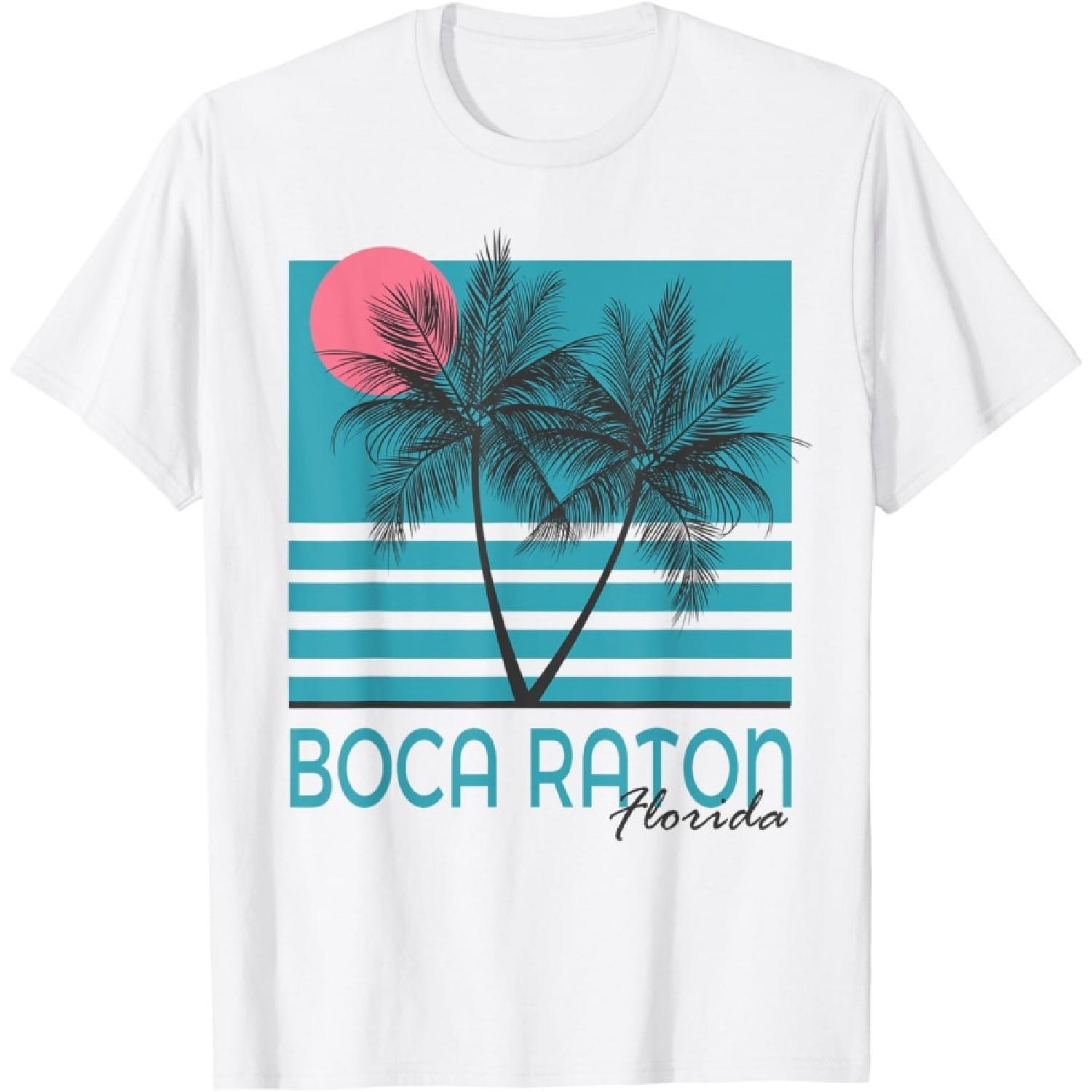 

Boca Raton FL T Shirt Vintage Florida Souvenirs T-Shirt XXXXXL білий