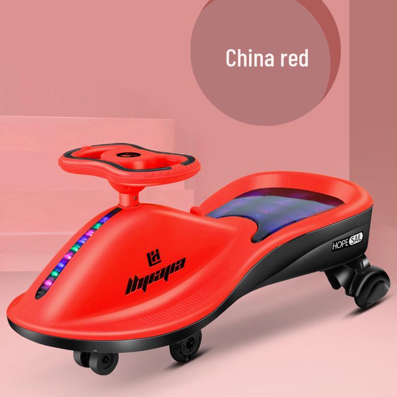 

Бесшумный самокат-твистер с защитой от опрокидывания для детей 2-8 лет