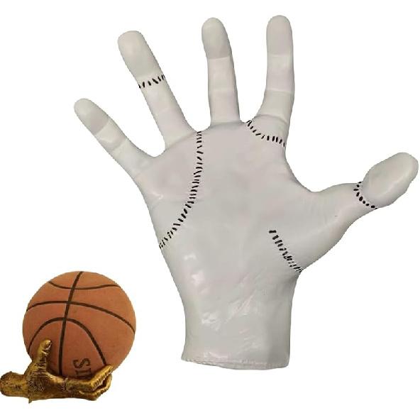 Wall Mounted Mechanical Pink Hand Shaped Wall Decor Basketball Rack Holder,Suitable for Room and Garage Soccer Walls Decor Space Saving Display Stand