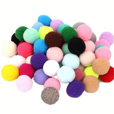 DIY Decoration Making Color Mix High Elastic Pom Poms Colored Drops 25mm 70p, Mixed Colors, 2 Pieces, Korean Toy Supplies