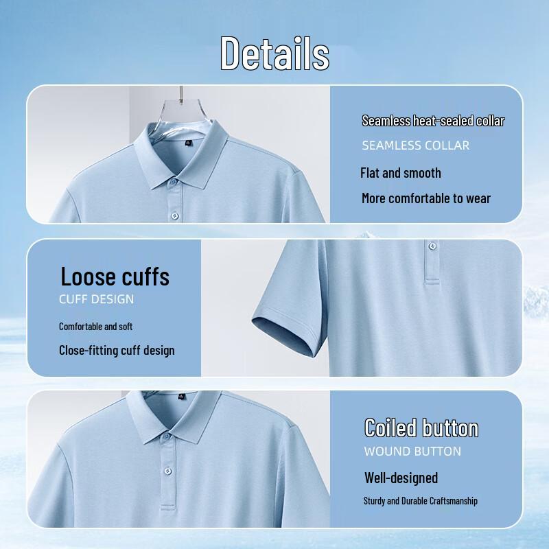 Hodo Men's Breathable Cotton-Linen Loose Fit Polo Shirt