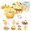 TOP TOY Sanrio Characters Pompompurin Amusement Park Series Gachapon Blind Box Figure Soft Vinyl PVC Present Birthday Gift Pompompurin Character