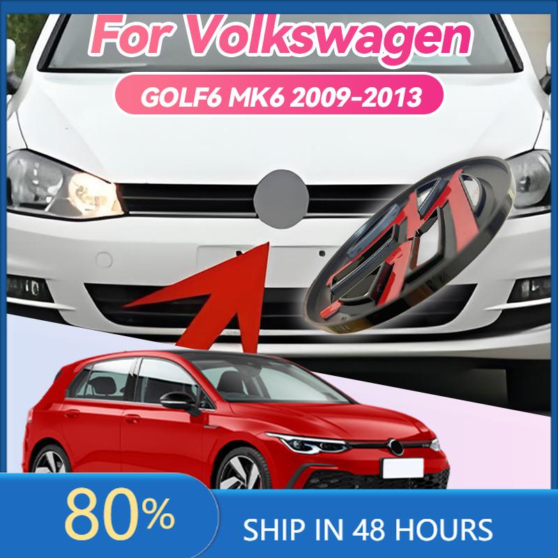 BGL1 2026 New For VOLKSWAGEN VW 2pcs Car Front Grill/Rear Emblem Lid Covers Logo Sticker For golf-6 Golf6 mk 6 2009-2013 Car Emblem C YL2