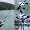 Fiskestangsnelle Combo Carbon fiskestang og baitcaster snelle Feshwater Bass fiskesett