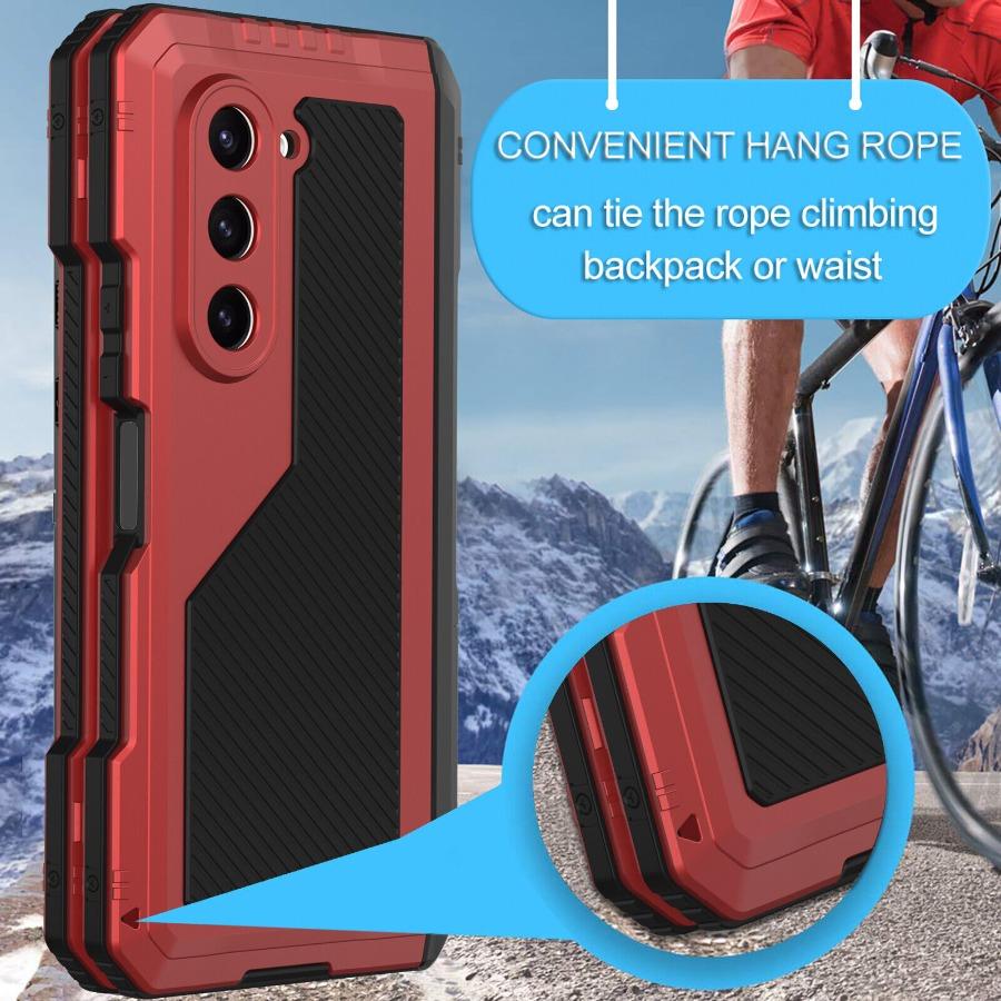 Case for Samsung Z Fold 7 6 5 4 Shockproof Aluminum Metal Cases Anti-Drop Heavy Duty Guard Armor Cover Built-in Screen Protect