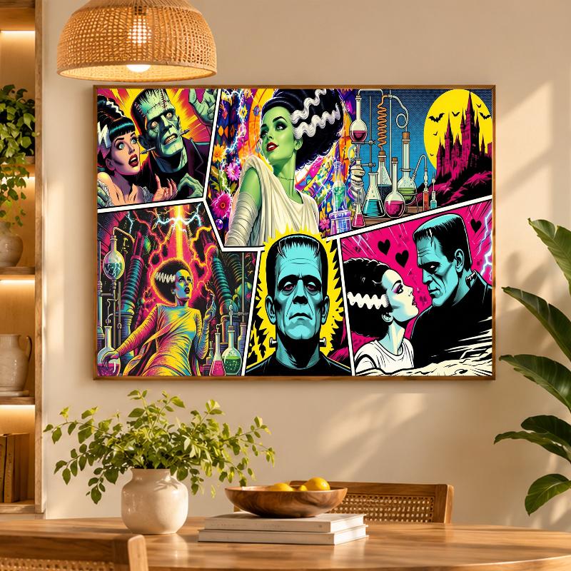 5D Diamond Painting Bride of Frankenstein DIY Full Drill Diamond Art Kit Home Decoration