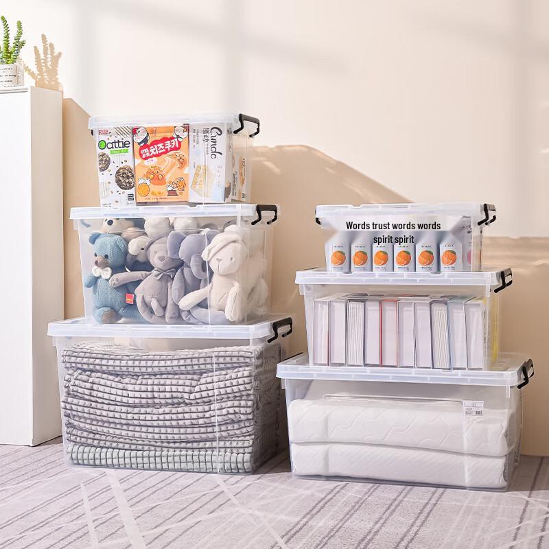 Transparent Stackable Plastic Storage Box