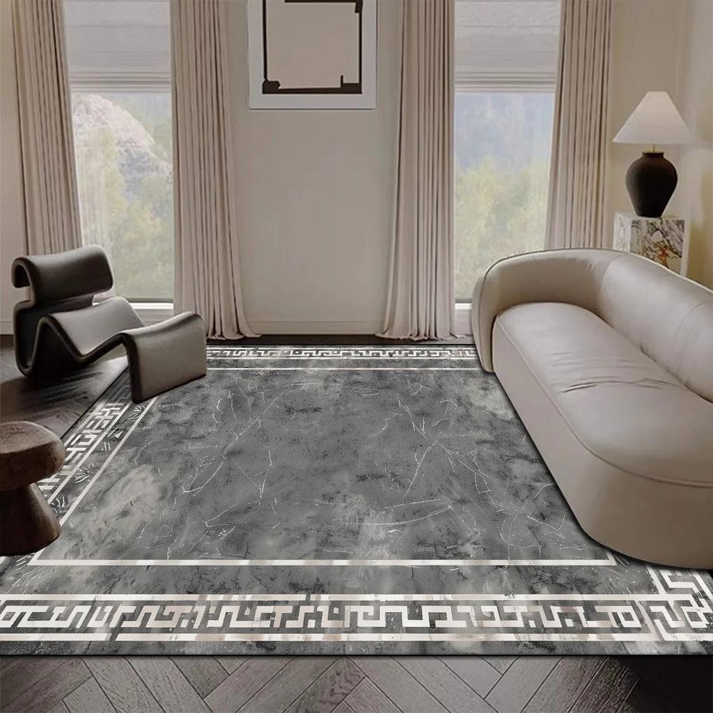 Light Luxury Large Area Living Room Carpet Sofa Coffee Table Rugs 200x300cm Easy Clean Anti-slip Lounge Bedroom Decor Floor Mats
