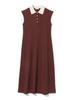 Knit Polo One Size [BEAMS HART] Women's Dress, Burgundy,