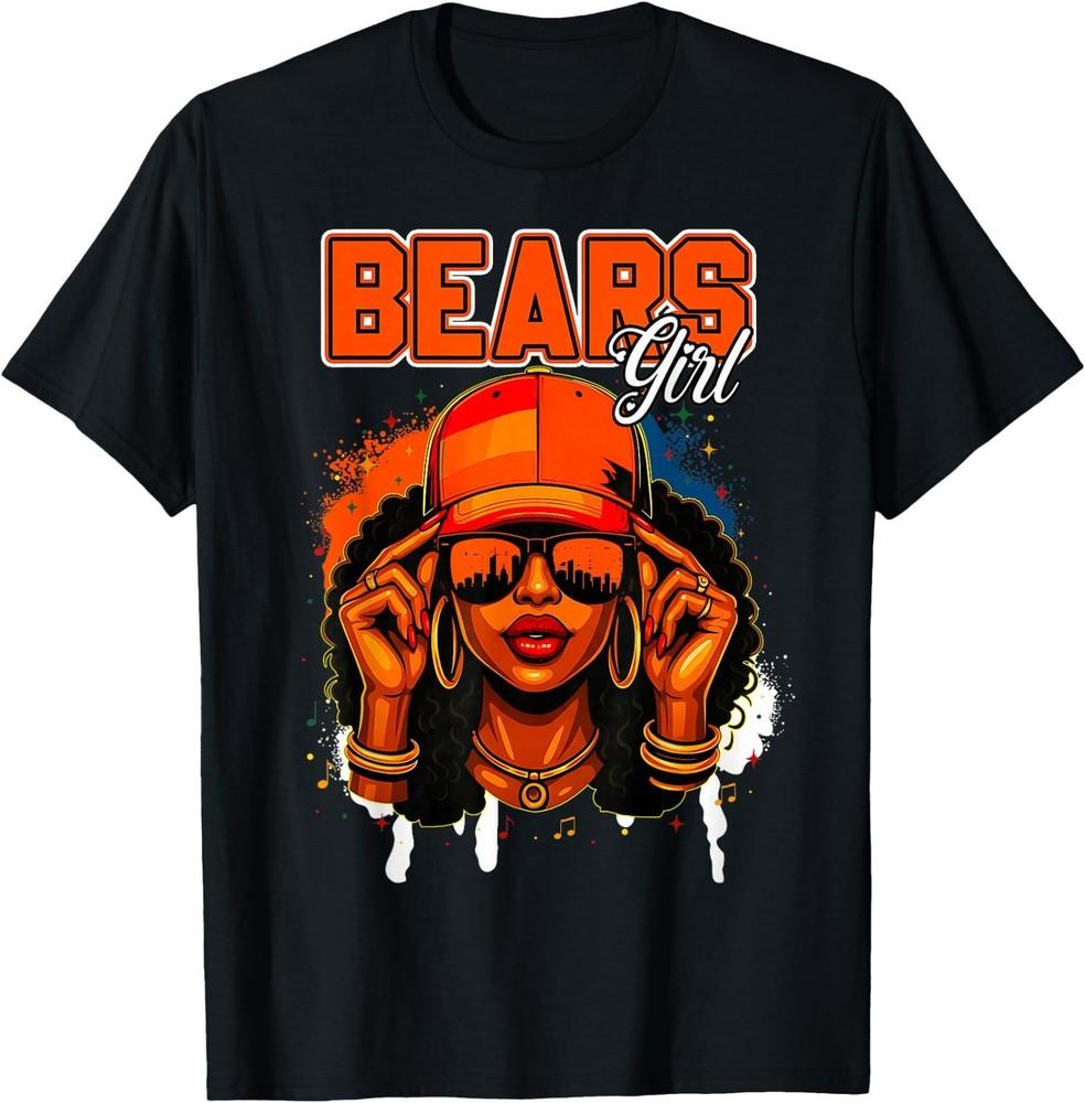 Bear Girl Black Women Afro Athletic Melanin T-Shirt