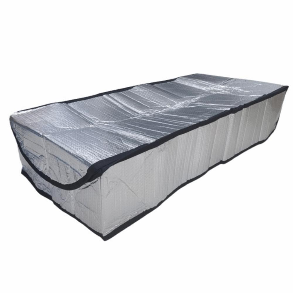 

25x54x11in Attic Door Insulation Cover Aluminum Foil Heat Shield Pull Down Stair Cover Extra Thick Zipper Attic Hatch Tent