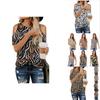 Elegante T-shirt da Donna con Stampa Leopardata e Design Cold Shoulder Perfetta per l'Estate