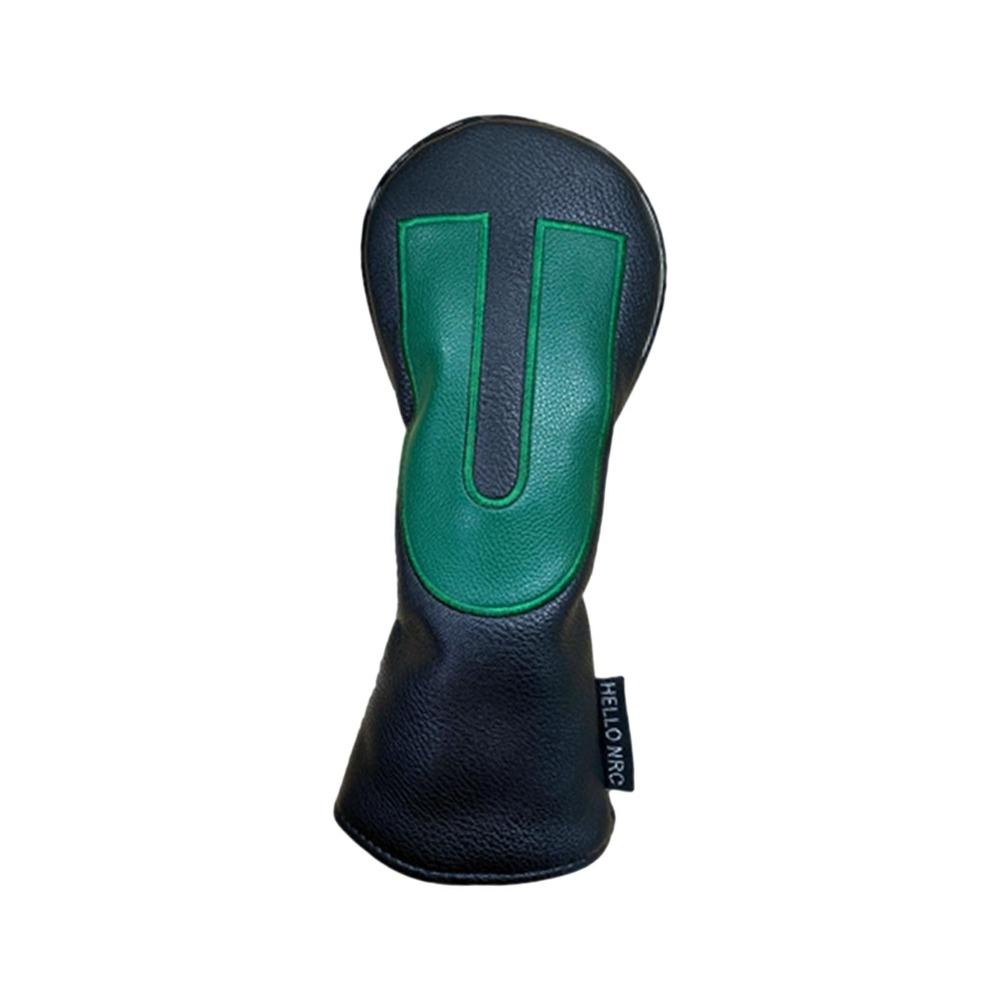 

Number Print Golf Head Cover 1 3 5 U Wood Headcover Golf Club Protector Driver Fairway Black Hybrid