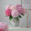 Realistické umělé hortenzie 66cm Velké květy Umělé falešné hortenzie pro domácí dekoraci Květinová aranžmá Svatební kytice Středové dekorace