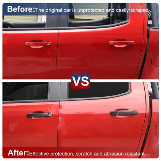 Carbon Fiber Door Handle Trim Cover Decor For Chevy ColoradoGMC Canyon 2015+