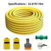 10/20/30m Heavy-Duty Rubber Garden Hose - Scratch & Wear Resistant, Leak-Proof, All-Season for Home, Balcony & Car Washing
