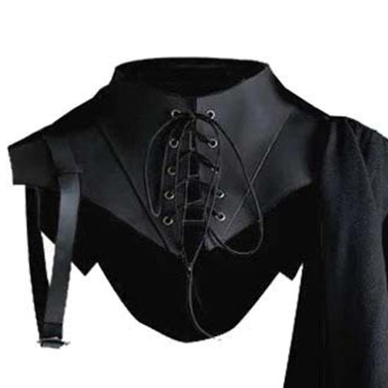 Halloween Cape Breathable Beautifully Mystery Comfortable Exquisite Holiday Wear Lightweight Role Play Medieval Stand Collar Cloak Costume for Home