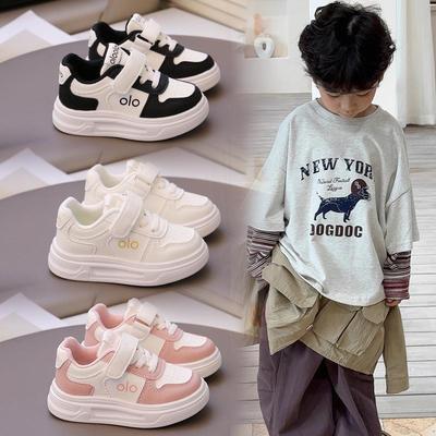 2026 Frühling/Herbst Cartoon Leinenschuhe für Jungen & Mädchen - Trendige weiße Sneaker im koreanischen Stil für Kinder