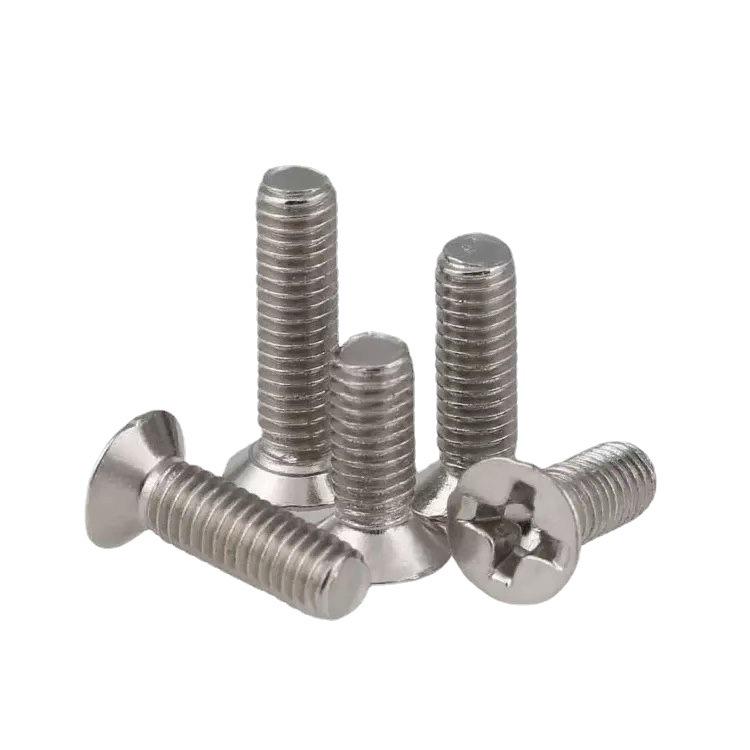 Zinc Nickel Plated Phillips Head Flat Countersunk Machine Screw