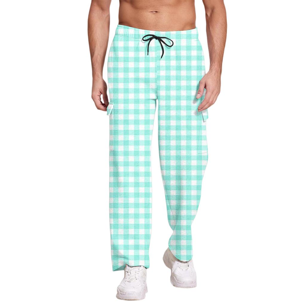 Casual Sports Pants Men's Loose Leggings Long Panel Fitness Running Training Pants