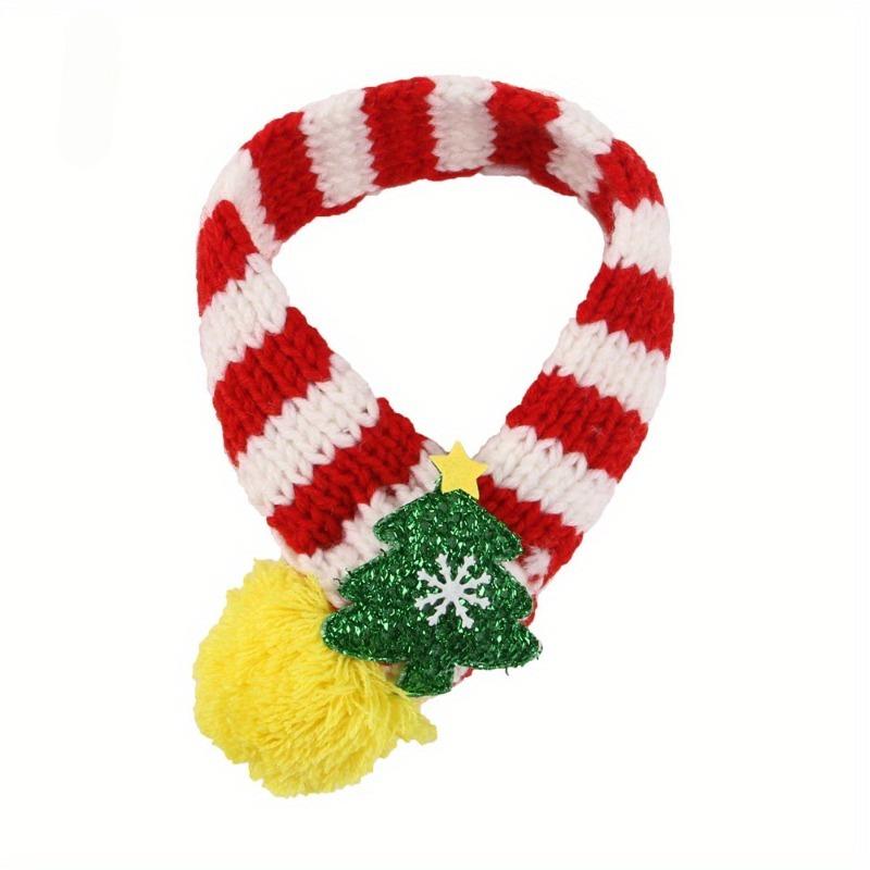 1PC Christmas Style Pet Scarf, Creative Warm Dog Scarf, Dog Decorative Scarf, Pet Scarf, Dog Cold Scarf, Christmas Decoration S