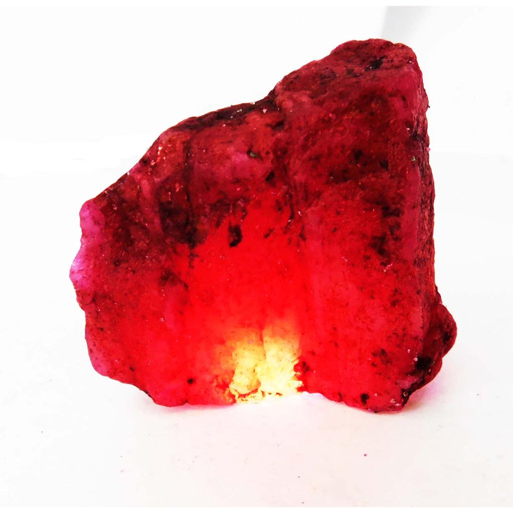Red Ruby Huge Rough CERTIFIED 290 Ct Natural Earth Mined Loose Gemstone AZ-239