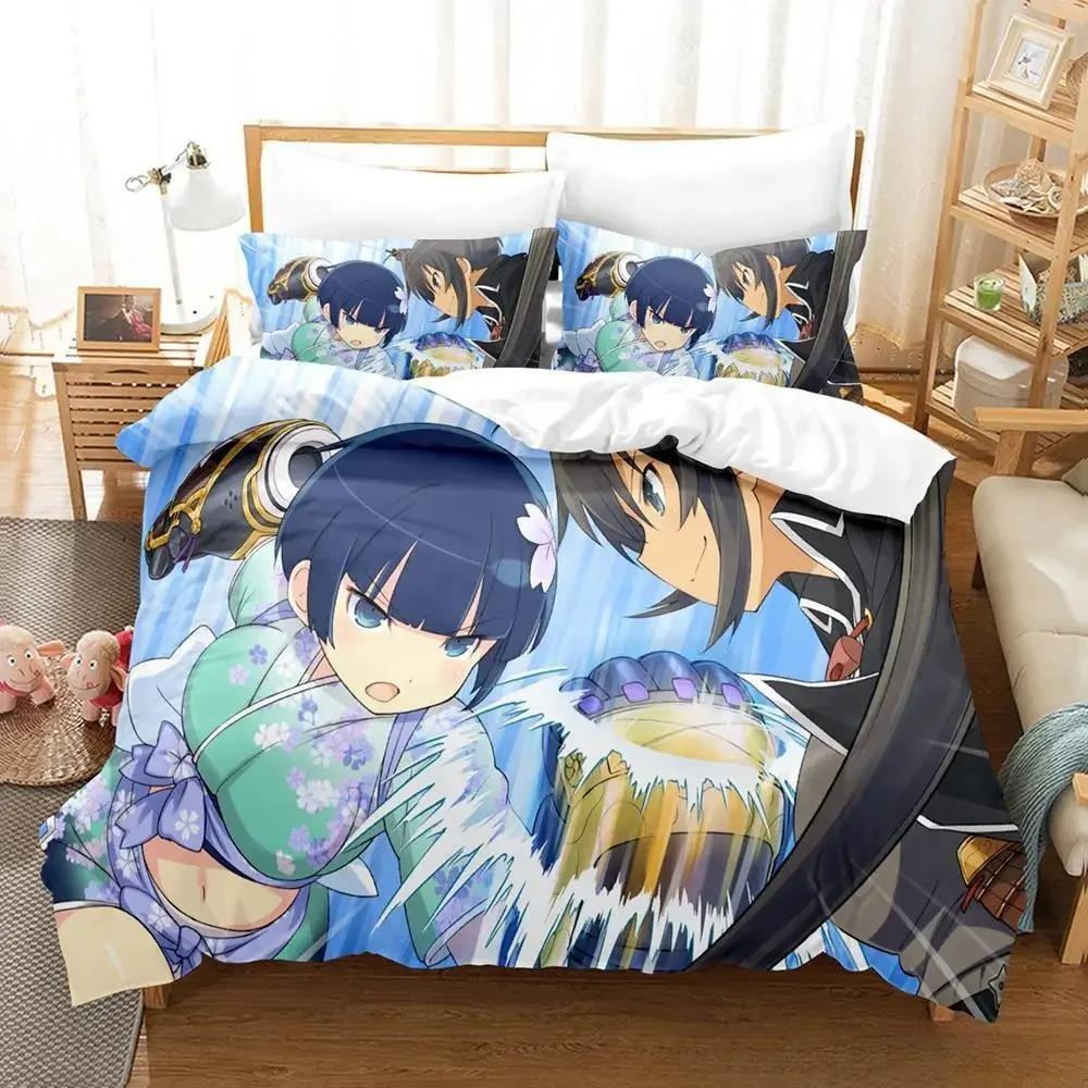 Ny Yozakura Mission Sängklädesset Enkel Twin Full Queen King Size Sängset Vuxen Barn Sovrum Påslakanset Anime Lakan Set