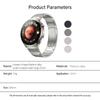 KALEBOL 22mm Watch Band For Samsung Galaxy Watch3 45mm/Huawei Watch GT 5 46mm Titanium Alloy Metal Strap