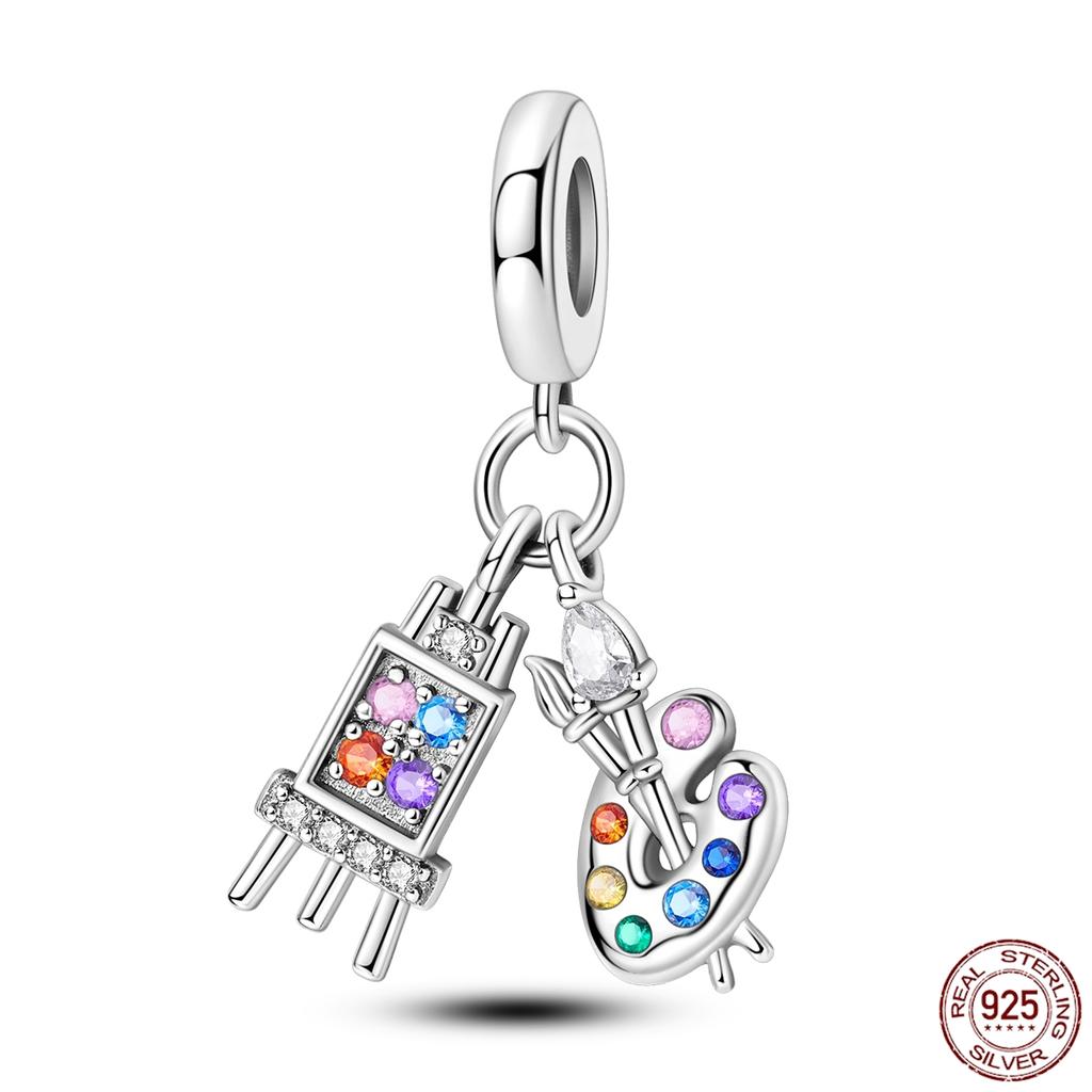 Copper Dragon Firefly Butterfly Puppy Heart Plane Travel Charms Fit Original Bracelet Zircon For Women Gift Gift