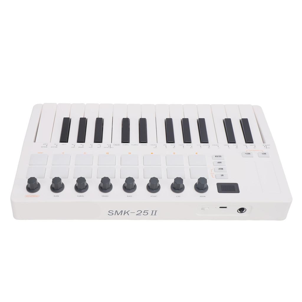 MIDI Keyboard Controller BT Wireless 25 Key Keyboard Controller for Practice Performance
