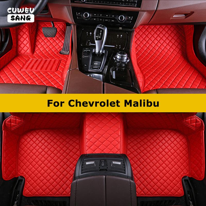 CUWEUSANG Custom Car Floor Mats For Chevrolet Malibu Auto Carpets Foot Coche Accessorie