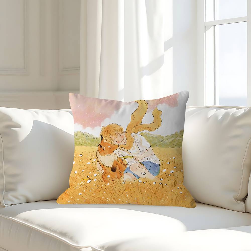 Anime Little Prince Pillow Case Removable Washable Cushion Cover – All-Season Soft Linen