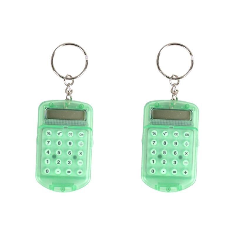 Mini Sleutelhanger Rekenmachine Sleutelhanger Type Mini Rekenmachine 8 Cijferig Display Voor Studenten En Professionele Wiskundige Oplossing