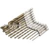 13PC Hexagonal Handle Titanium-Plated Twist Drill Bit Set (1.5-6.5mm) for Electric Drills and Screwdrivers
