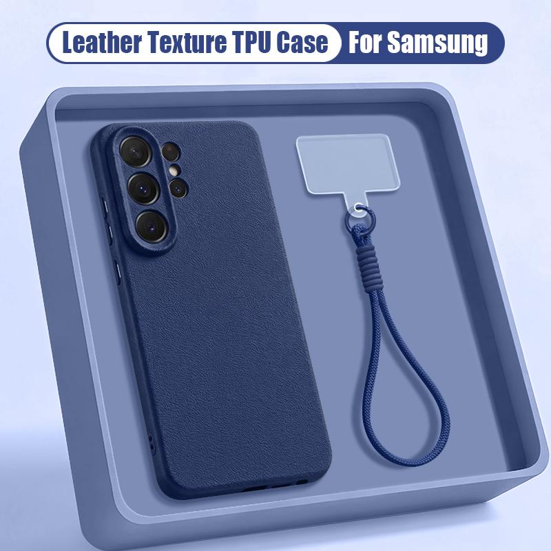 Wrist Strap Lanyard Phone Case For Samsung Galaxy S26 S24 S25 Ultra S23 S25 FE A57 A17 A56 A16 A55 A36 A15 A25 5G Soft TPU Cover