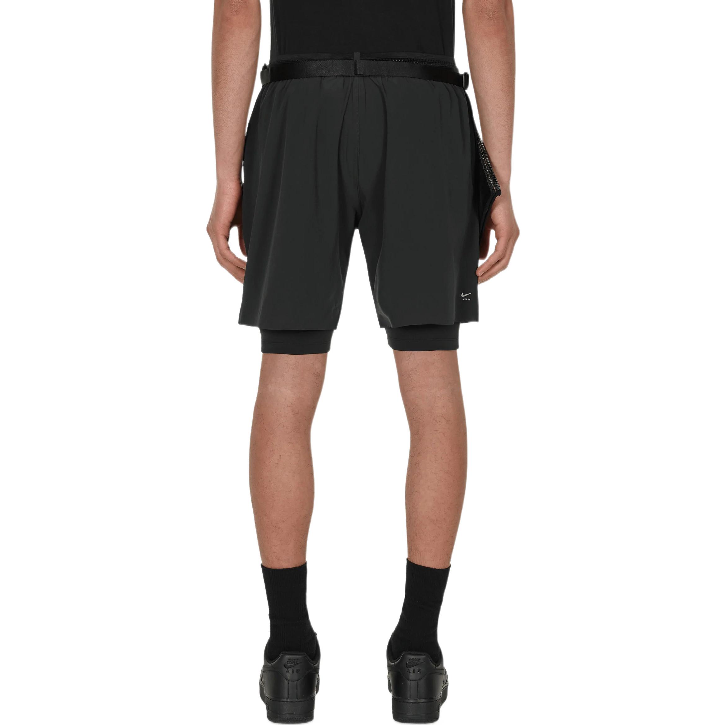 Мужские шорты прямого кроя Nike x MMW SS22 Collaboration Pure Color со встроенным ремнем — фото 4