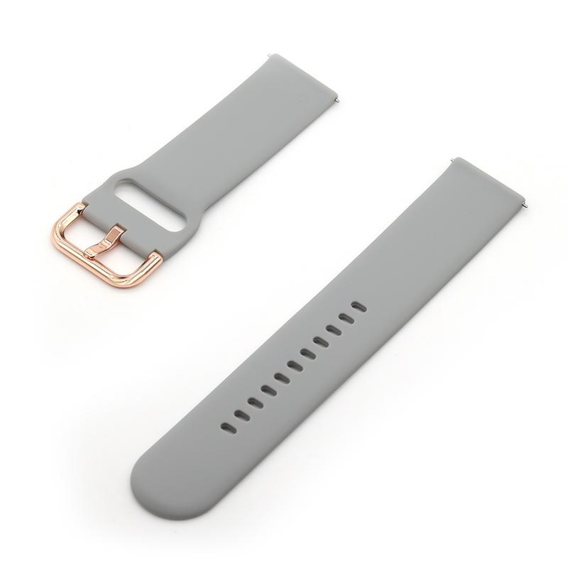 

20mm 22mm Silicone strap for Huawei GT2/Amazfit GTR/Bip/Actice comfortable rose gold Buckle for Samsung Galaxy watch 5/4/3 band Samsung Watch 4 band