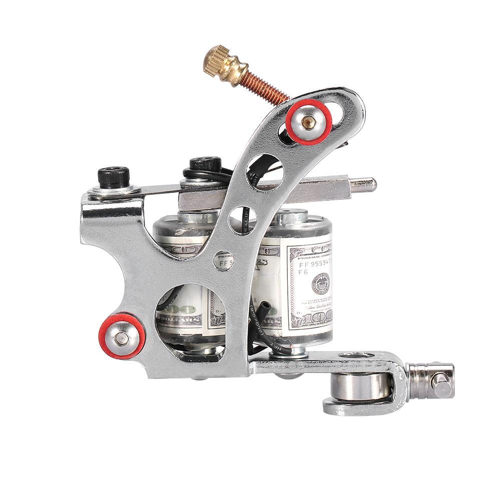 

Профессиональная тату-машинка катушки пленочные катушки рама для шейдера оборудование для поставки серебристый серебряный