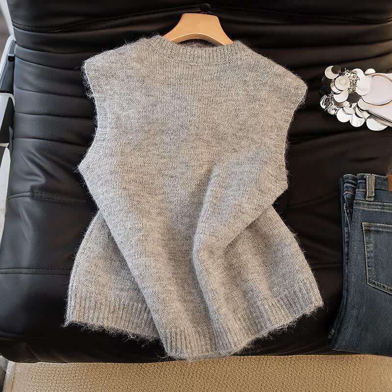 Women's Elegant Embroidered Knitted Vest
