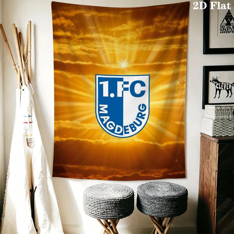 1 Fc Magdeburg Wall Tapestry Aesthetic Wall Hanging Printed Fabric Blanket Decorative Tapestries for Bedroom Living Room Home Decor