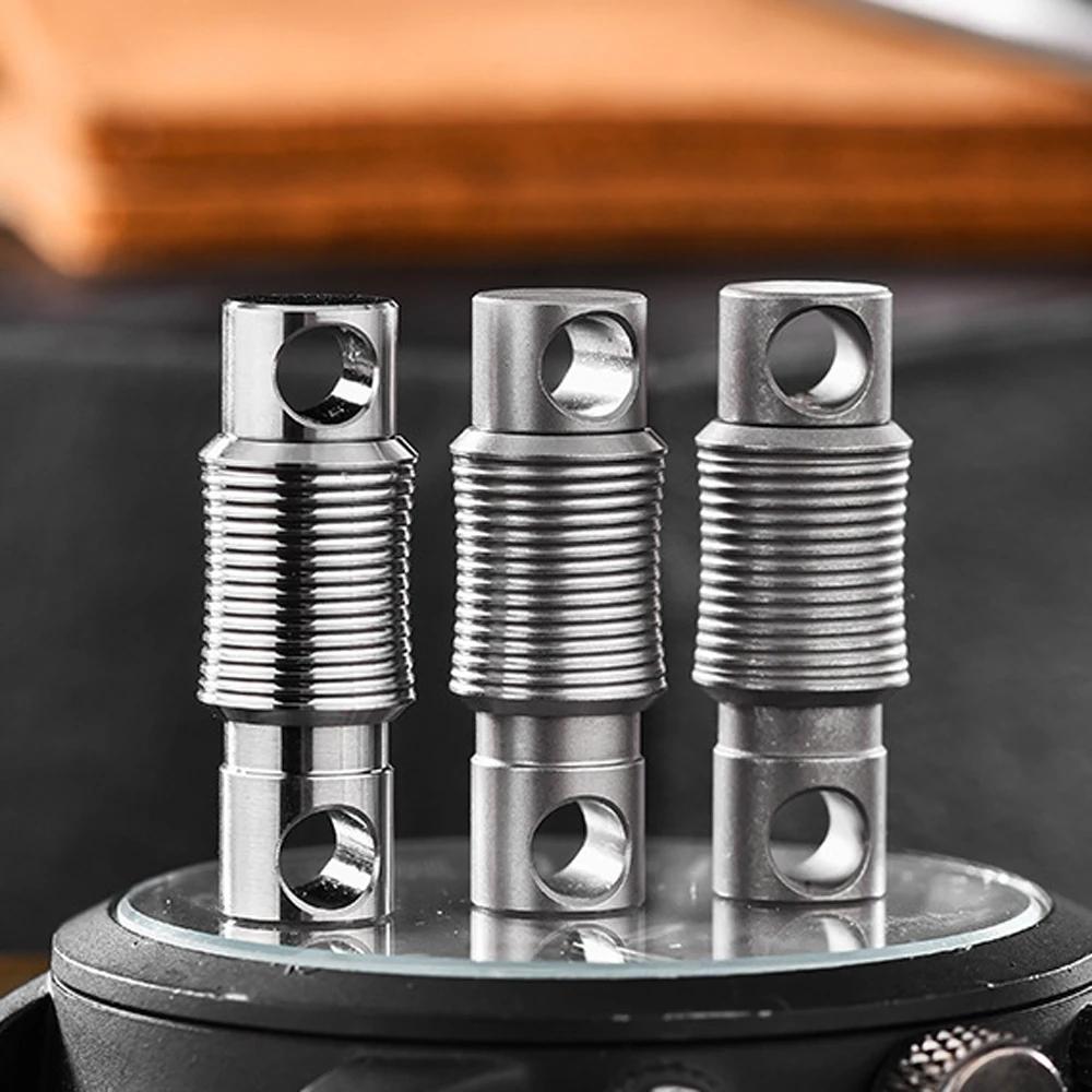 Titanium Alloy Rotating Ring Buckle Keychain Waist Belt Buckle Spring Lock Keyring Outdoor Tool EDC Unboxing Tool