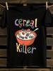 S 90s Cereal Killer Retro Nostalgia Tshirt