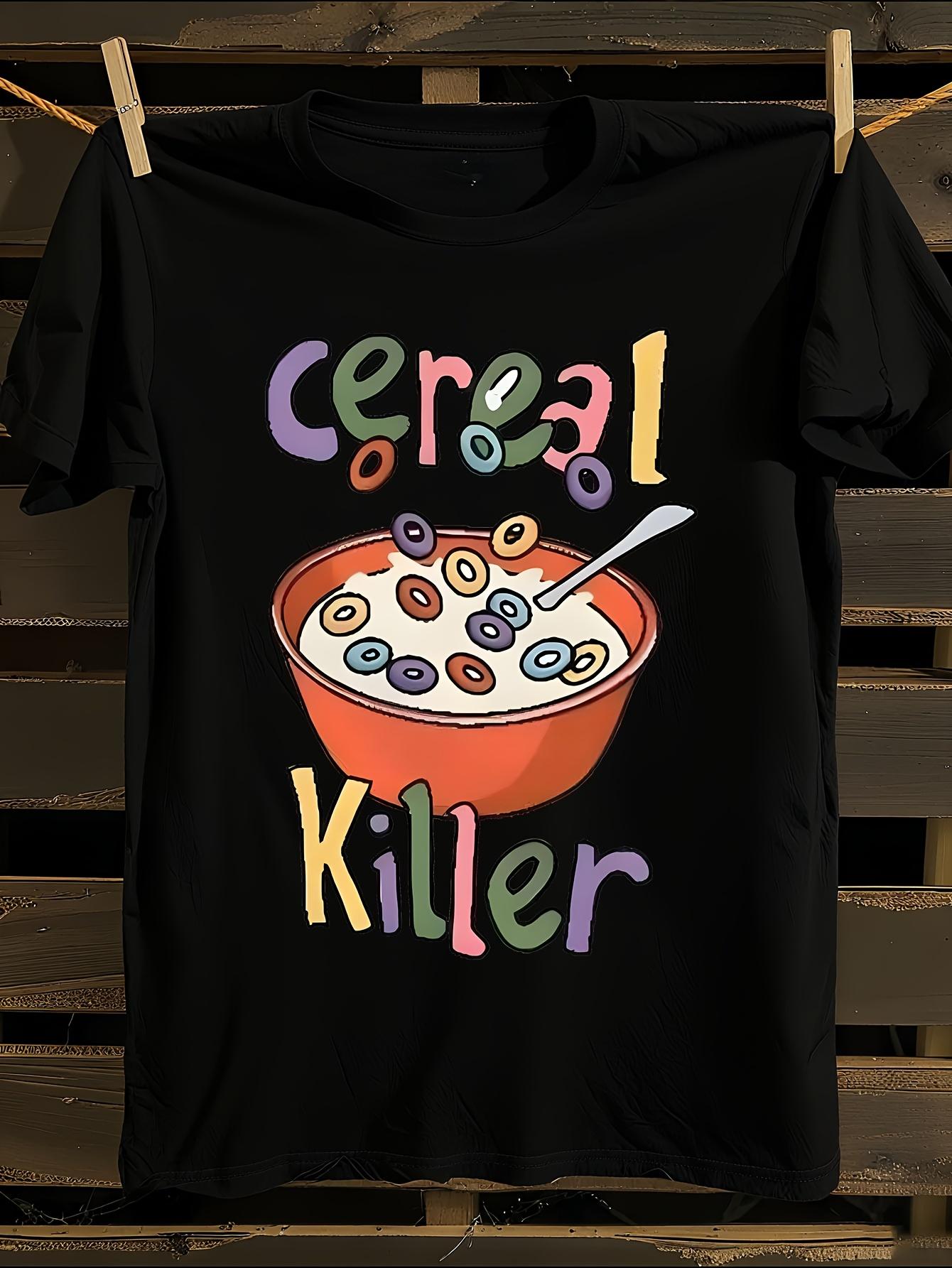 s 90s Cereal Killer Retro Nostalgia Tshirt S