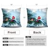 Bedroom Living Room Cushion Cover Oil Painting Bird Cushion Cover Chinese Style Car Sofa Home Decor Pillowcase
