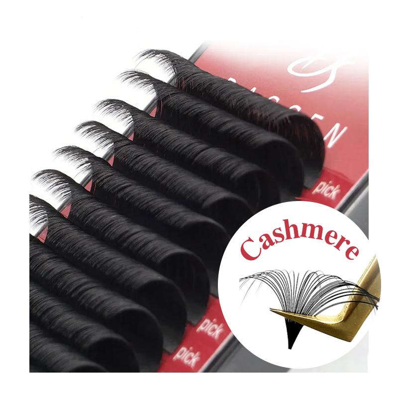 Jomay Lash Trays Matte Black Cashmere 0.01 Volume Eyelash Extensions Fluffy Private Label Korea Pbt Cashmere Lash Extensions Ordinary plastic box&CC&0.03 mm&Mix чёрный