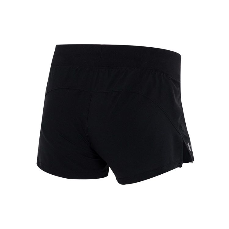 Under Armour Solid Woven Sports Shorts Women Bottoms Black 1342837-001