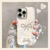 Pearl Bow Is Suitable for Apple 17promax Mobile Phone Case Iphone16 High-value Girls 15 New Models 14 Outside