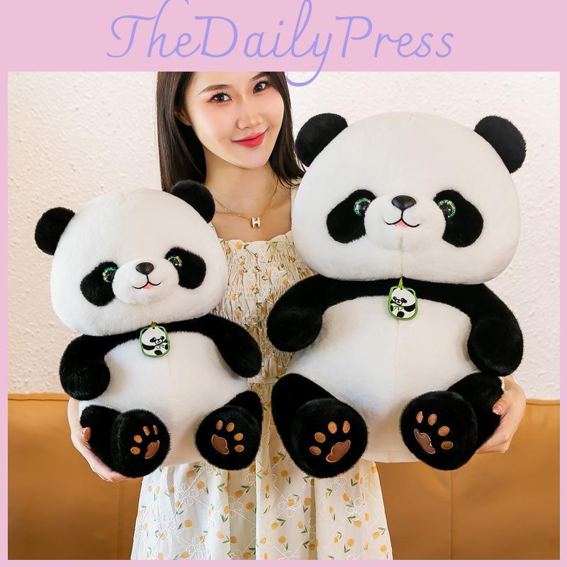 Adorable Panda Plush Toy Soft Stuffed Animal Doll Perfect For Collectors And Gifts